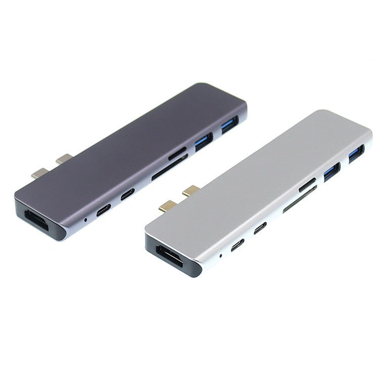 Compatible with Apple, Dual Type-C Hub Adapter for MacBook Pro & Air Compatible with Apple, Dual Type-C Hub Adapter for MacBook Pro & Air